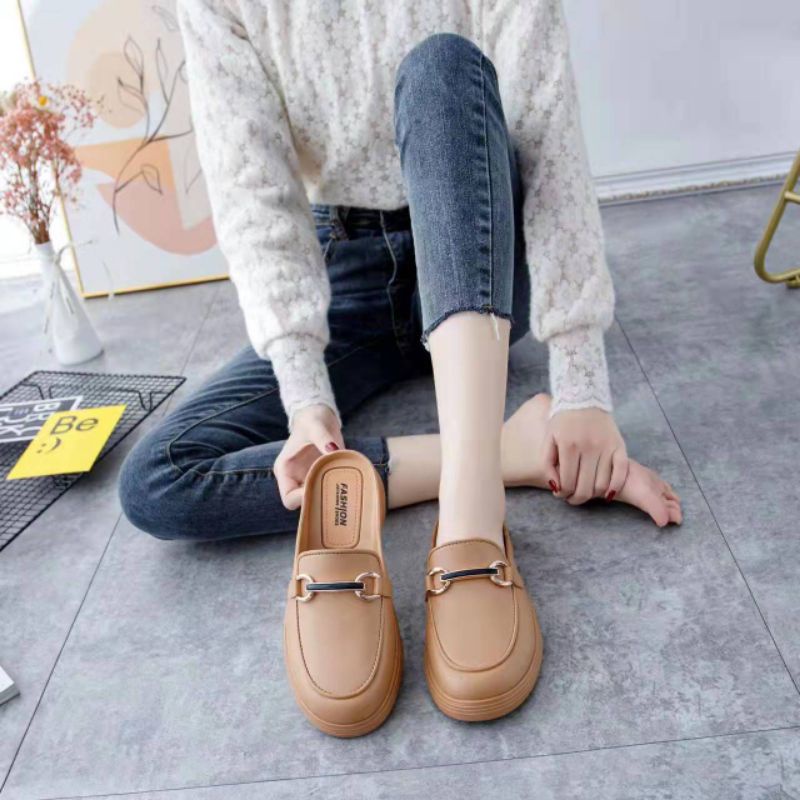 Sepatu Fliptop Fashion Korea Jsm Strip Import high Quality S2