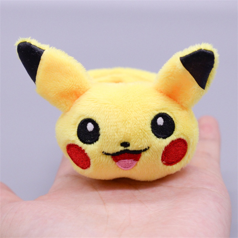 Mainan Gelang Slap Band Boneka Plush Pokemon Pikachu Genie Turtle Untuk Hadiah Ulang Tahun Anak