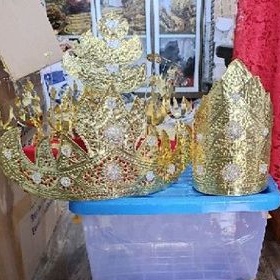 Reeady stock sepasang siger Lampung pepadun terawang diamond cantik mewah