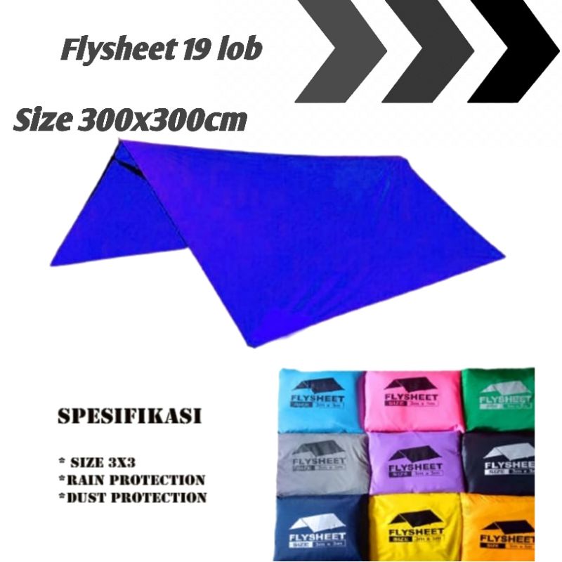 flysheet ultra light 3X3  flysheet 3x3 meter flysheet 19 lob