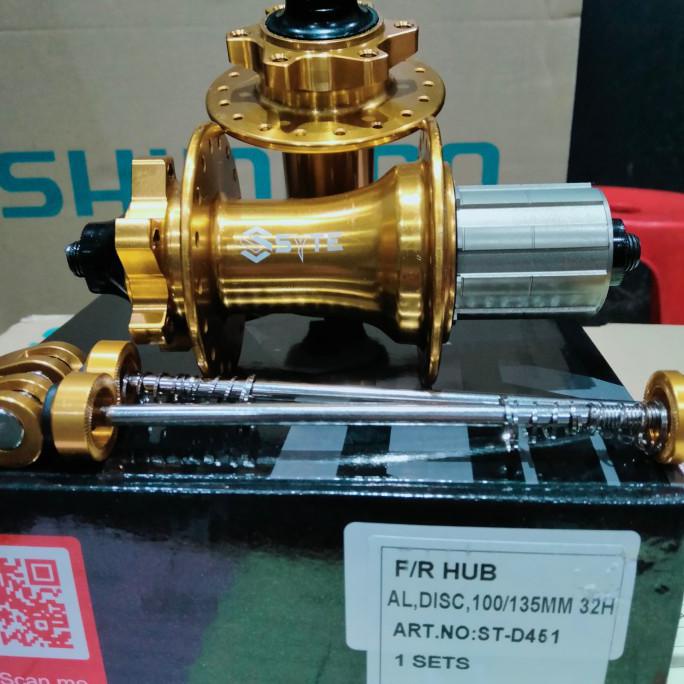 hub freehub SYTE bearing 36H suara tawon seri produk ST-D454 sesuai fo - Kuning .