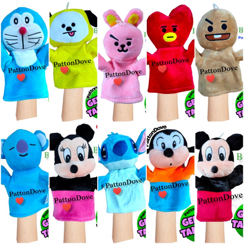 BONEKA TANGAN BT21 BTS COOKY SHOOKY CHIMMY KOYA TAYA SUPER PREMIUM JUMBO HAND PUPPET ANIMAL BINATANG HEWAN