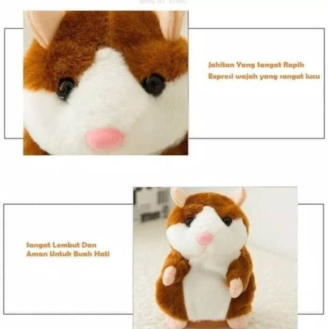 Talking Hamster Mainan Boneka Lucu Bisa Bicara Dan Bergerak
