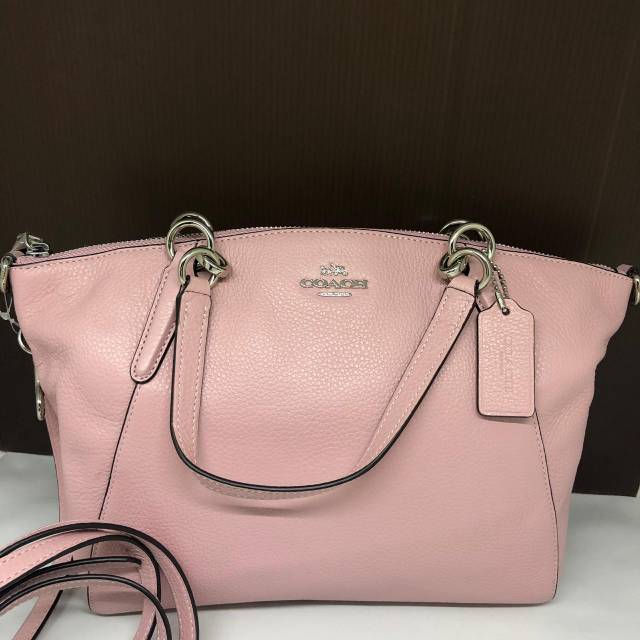 coach small kelsey pink carnation