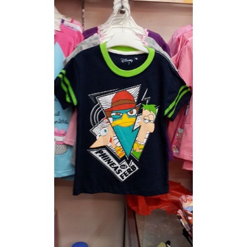 Kaos Anak Karakter Phineas and Ferb bahan Bagus
