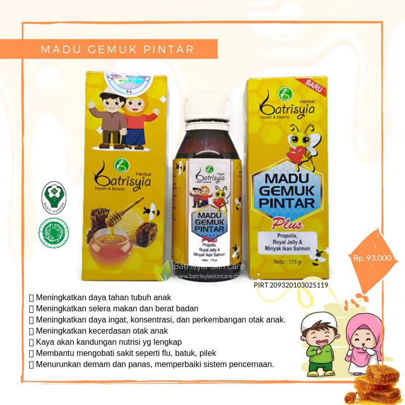Madu Anak Pintar / multivitamin / penambah nafsu makan anak