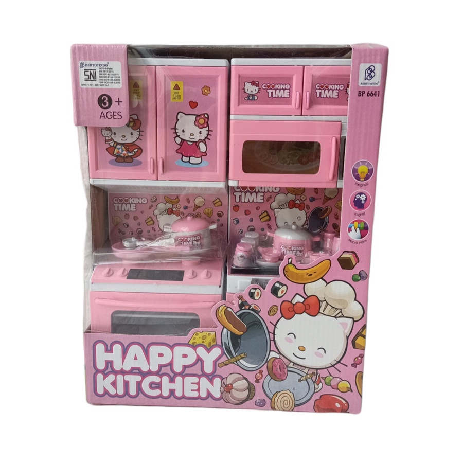 Mainan Anak Murah Perempuan Masak Dapur Masakan Happy Kitchen Set HK Cooking BP 6641/ kado Hadiah Anak 3 4 5 6 Tahun