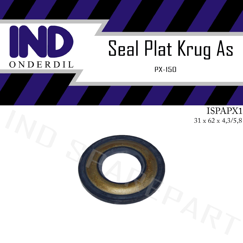 Oil-Oli Seal-Sil Plat-Pelat Krug-Krek-Ker Vespa PX 150 31x62x4,3/5,8