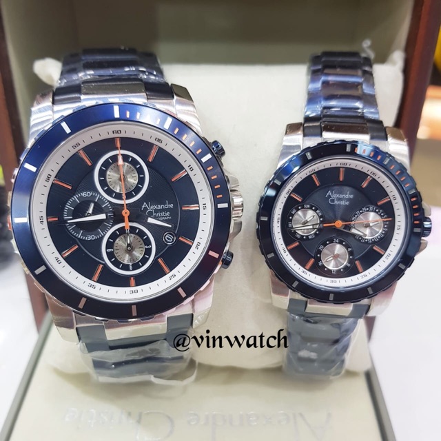 Alexandre Christie 6141 navy silver