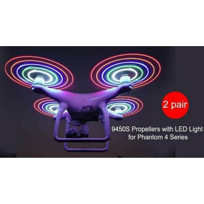 LED Flash Propeller Dji Phantom 4 Series Baling Baling Rechargeable