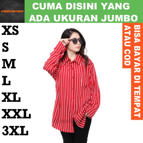 FortKlass FORTGLASS RISRUS FASHION Snowshop XXXL 3XL XXL XL L M S XS Hem Cewek Kemeja Wanita Jumbo B