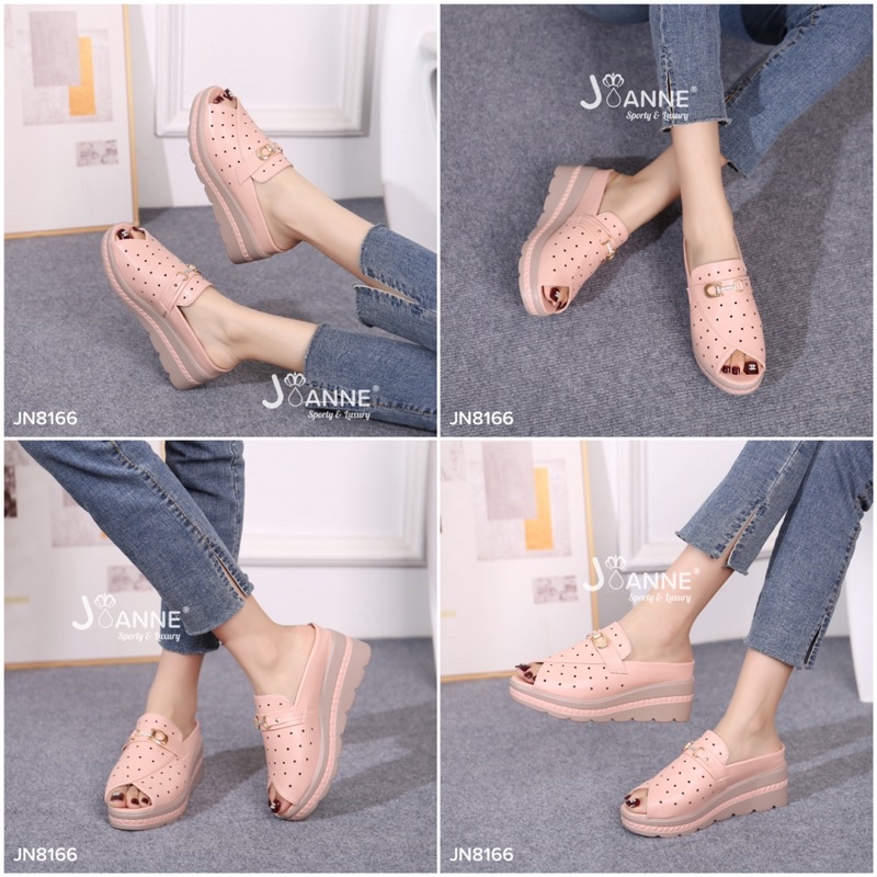 [ORIGINAL] JOANNE Slop Wedges Shoes Sepatu Wanita #JN8166