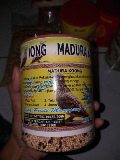 Madura Koong Suplemen Protein Untuk Burung Perkutut Super Multivitamin