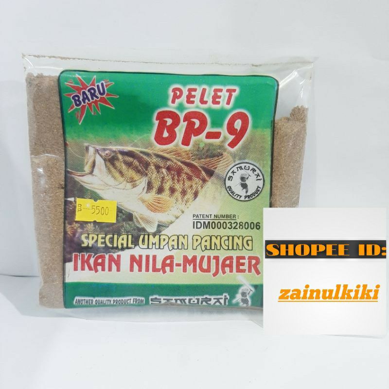spesial umpan pelet bp-9 ikan nila-mujair