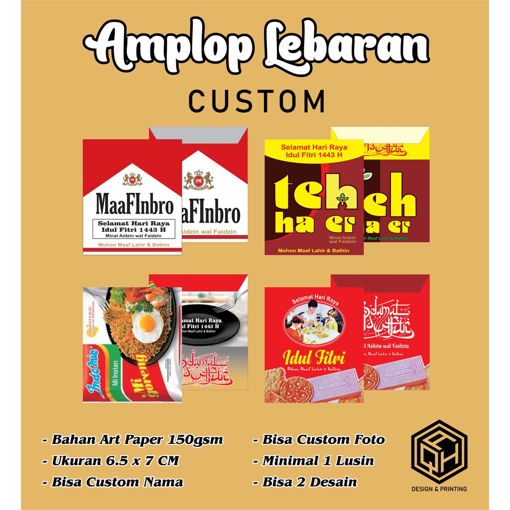 

AQHPRINTING - AMPLOP LEBARAN IDUL FITRI CUSTOM