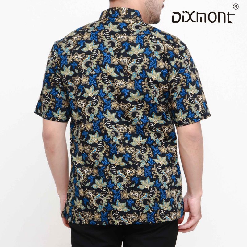 Dixmont Kemeja Pria Batik Pendek Hem BS01821