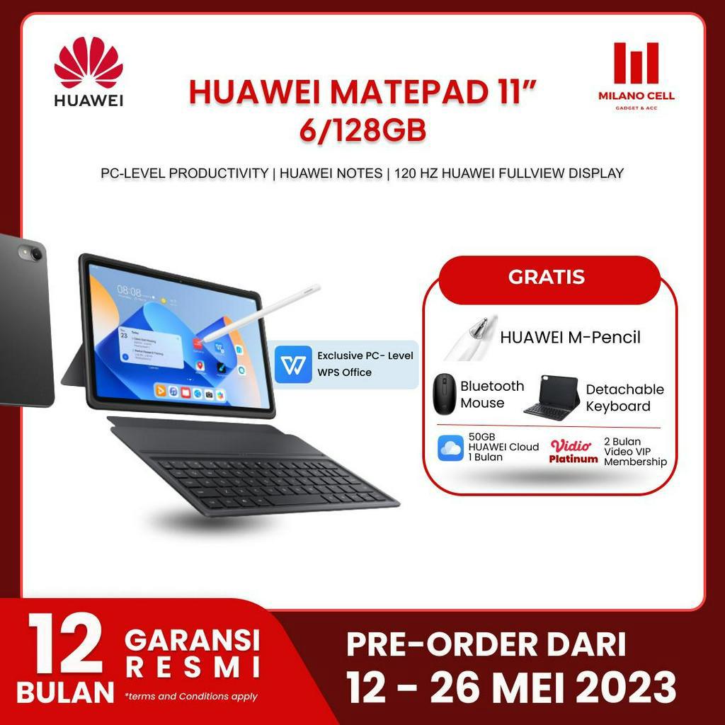 Tablet HUAWEI MatePad 11&quot; 2023 Tablet [6+128GB] | PC-Level Productivity | Garansi Resmi