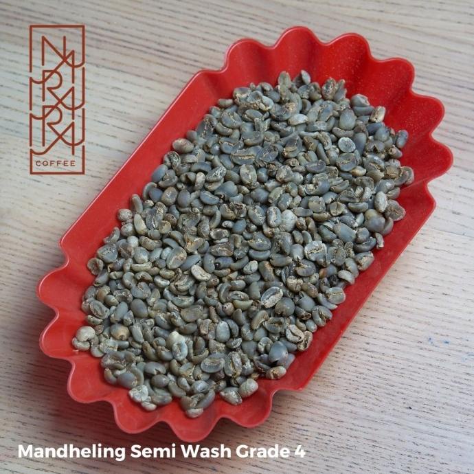

[COD] Green Bean 1kg GRADE 4 MANDHELING SEMI WASH-Biji Kopi Sumatra Arabika [COD]