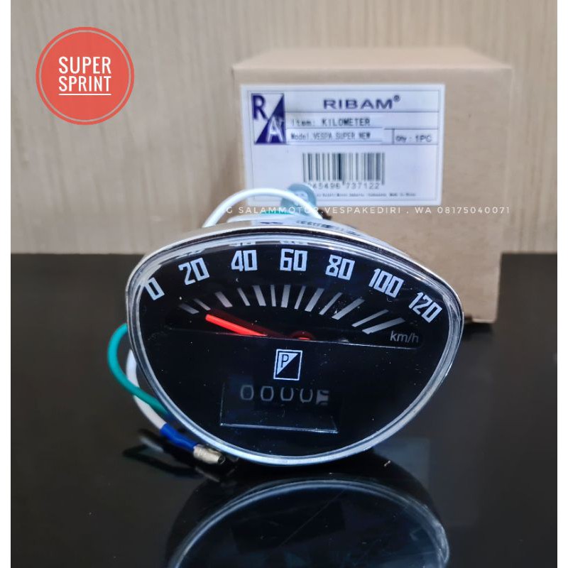 spedometer vespa klasik super sprint klasik model kerang