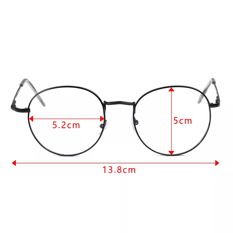 Kacamata Oval (Design Korea) Frame GF21 Anti Radiasi Metal Gaya Retro Pria / Wanita ACC