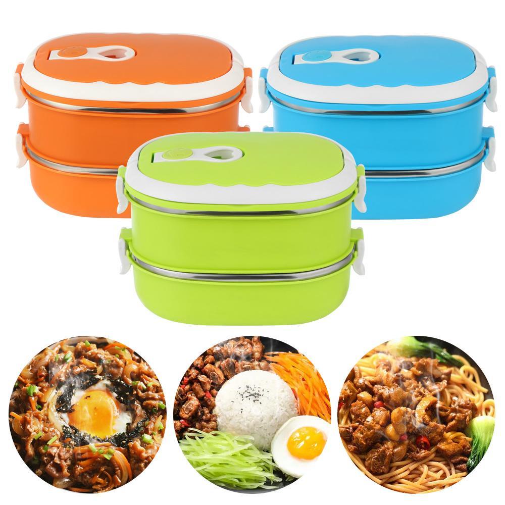 Solighter 900/1800ML Warmer Box Anti Bocor Penyimpanan Dapur Thermal Insulated Lunch Package