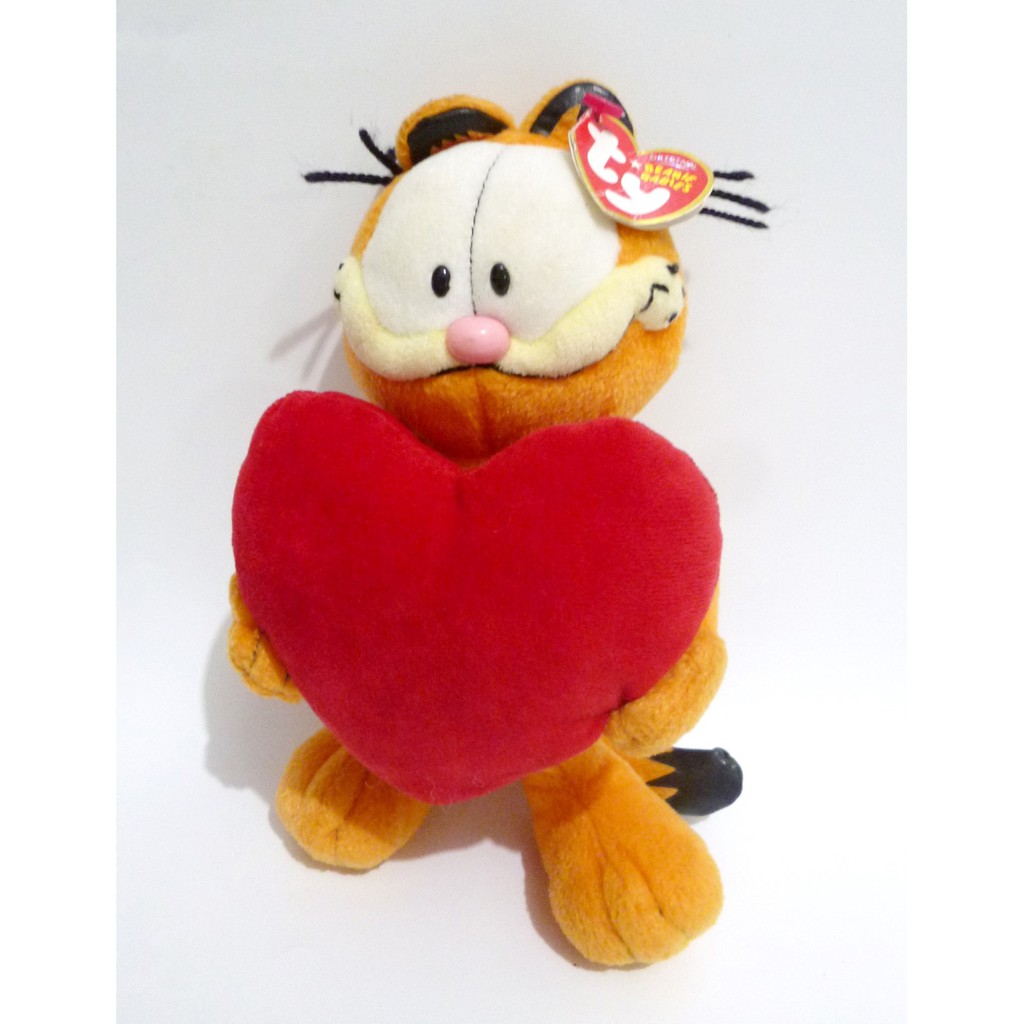 Boneka Garfield Original TY The Beanie Babies Collection Love