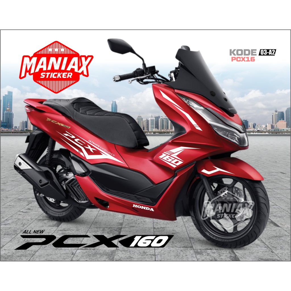 Sticker Cutting All New Honda PCX 160CC 2021 - Sticker Motor - Aksesoris Motor PCX