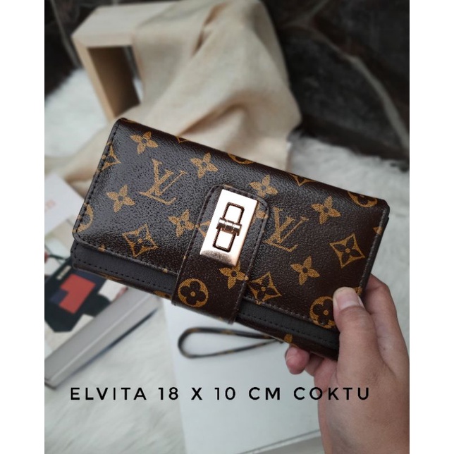 Elvita Motif Dompet Wanita Lipat Muat Hp