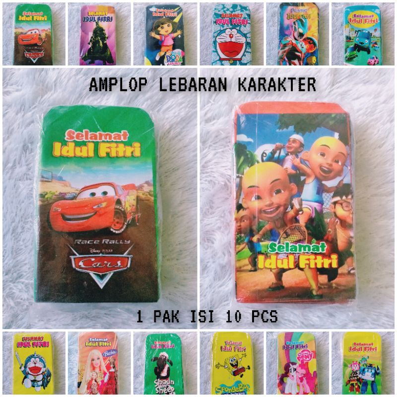 

BISA PILIH MOTIF !! Amplop Lebaran 1 Pak 10pcs Motif KARTUN KARAKTER Terbaru