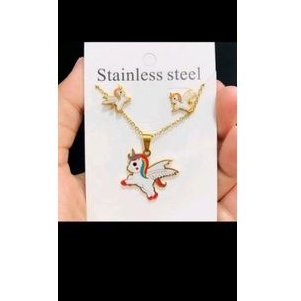 Kalung Rantai Titanium satu paket Anak Anak Titanium Kalung Titanium