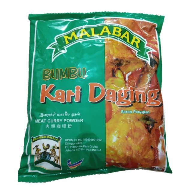 

Malabar bumbu kari daging Malaysia meat curry powder 500gr