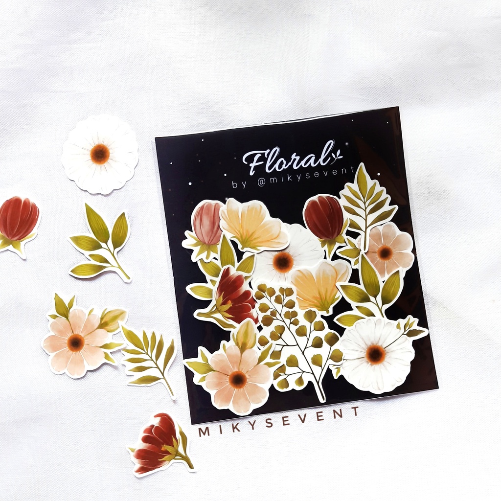 

Floral Sticker Die Cut Journaling