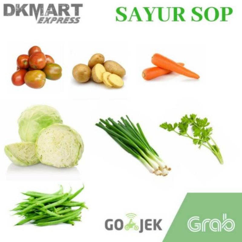 paket sayur sop lengkap dengan bumbu sop sopan