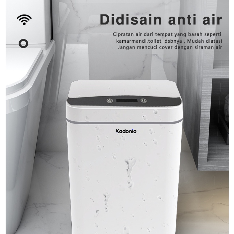 Kadonio Tempat Sampah Otomatis Sensor Infrared Kapasitas Besar Smart Trash Can waterproof Sampah Otomatis Cerdas