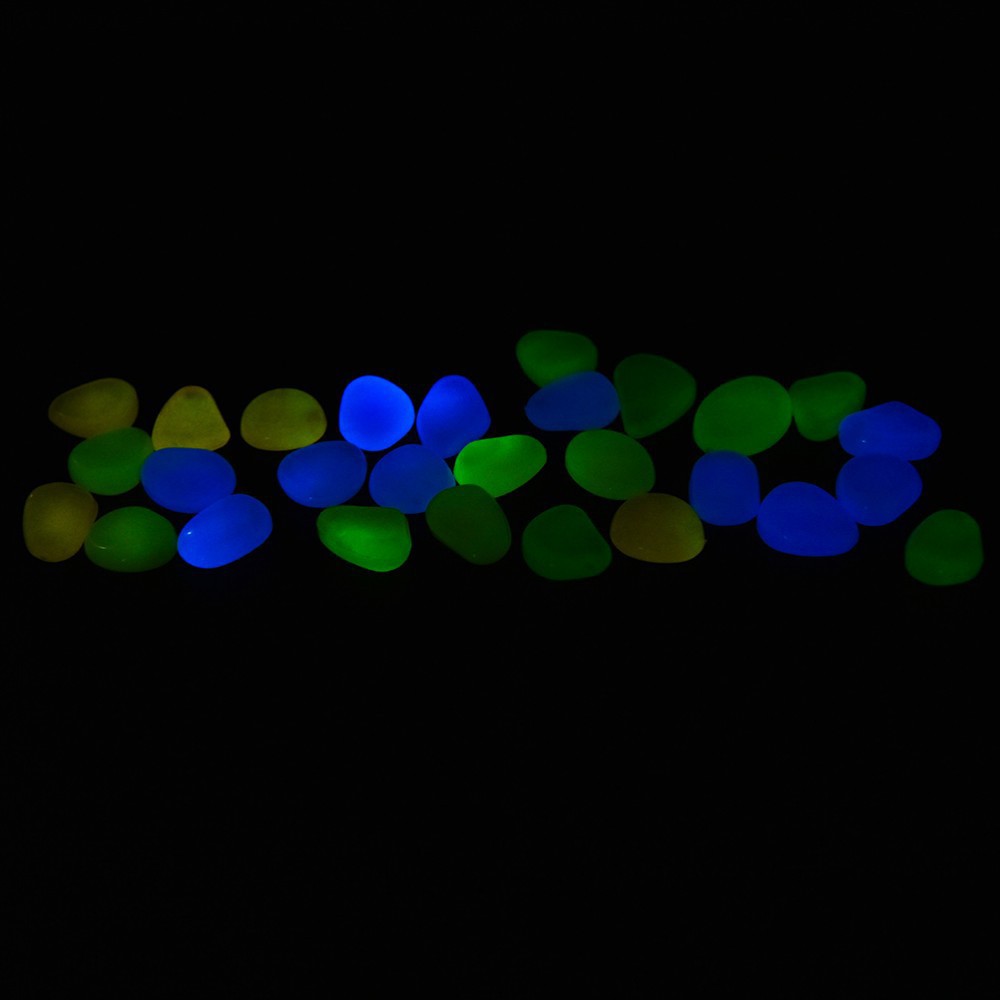 Grab medan Imos Batu Hias Dekorasi Glow in The Dark Garden Stone 100 PCS - HC0043