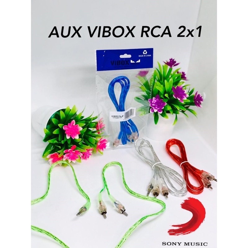 PROMO KABEL VIBOX 3.5MM RCA 2x1 AV OUT RC 150 SERAT TEMBAGA