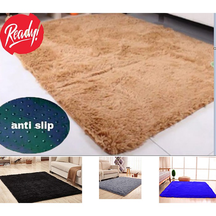 KARPET BULU RASFUR 200x150x4cm ANTI SLIP harga termurah lembut dan nyaman