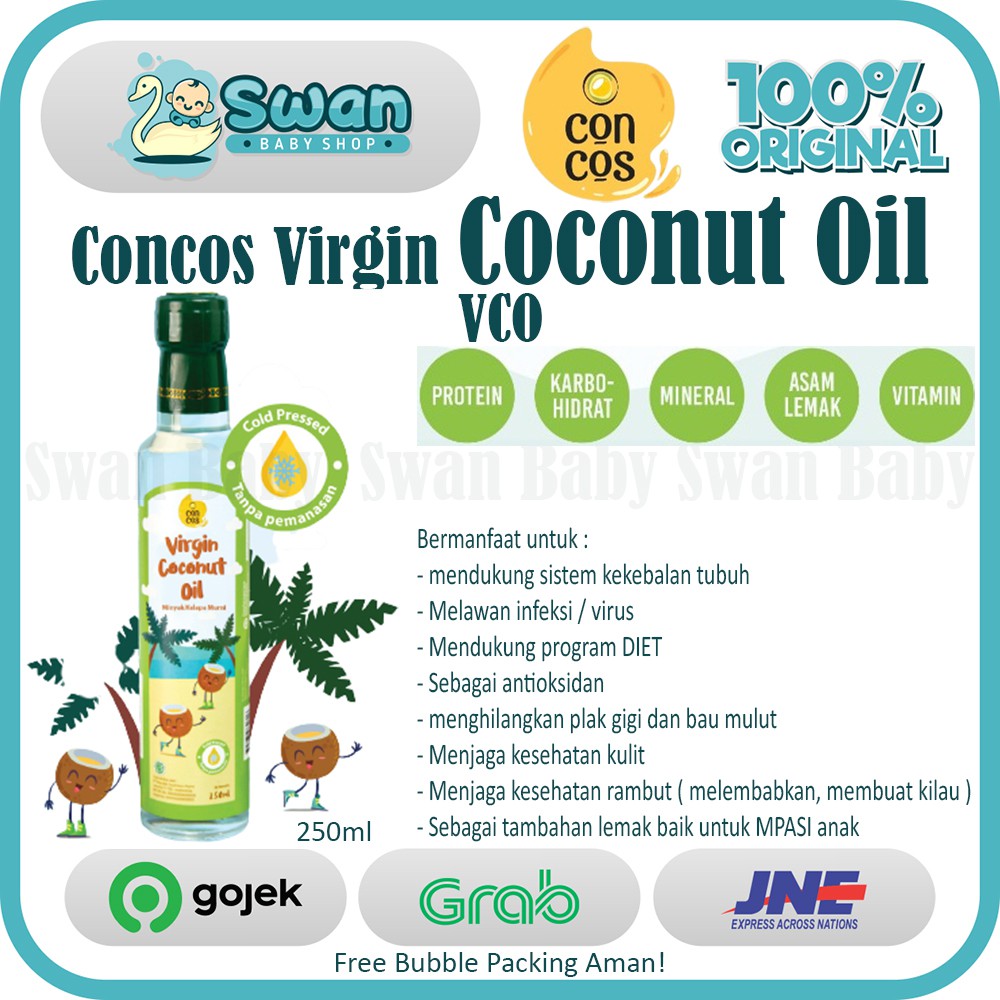 ConCos VCO Virgin Coconut Oil, Minyak Kelapa