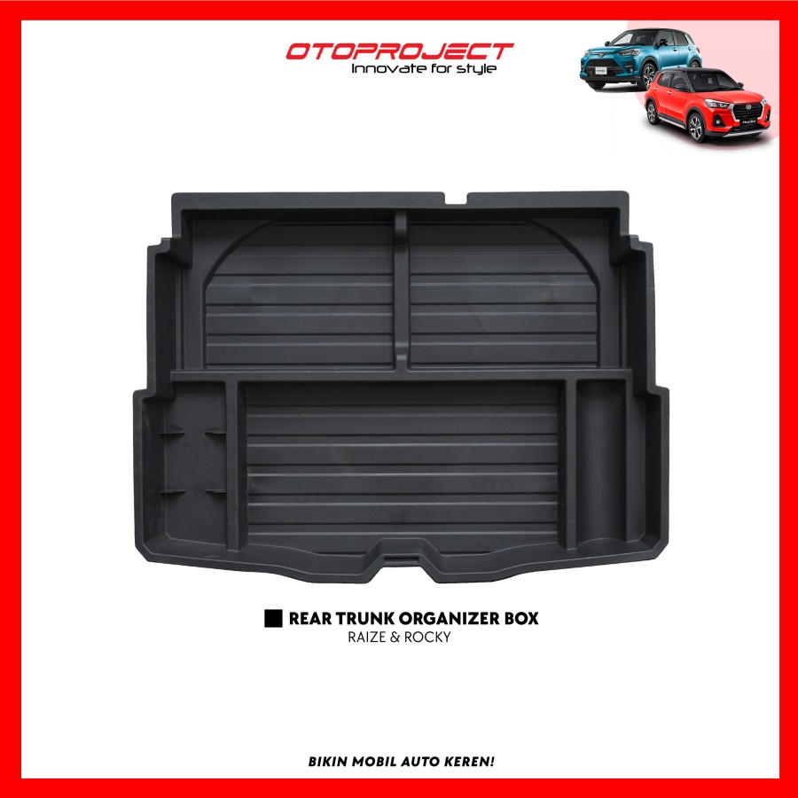 Rear Trunk Organaizer Box Bawah Mobil Toyota Raize Daihatsu Rocky 2021