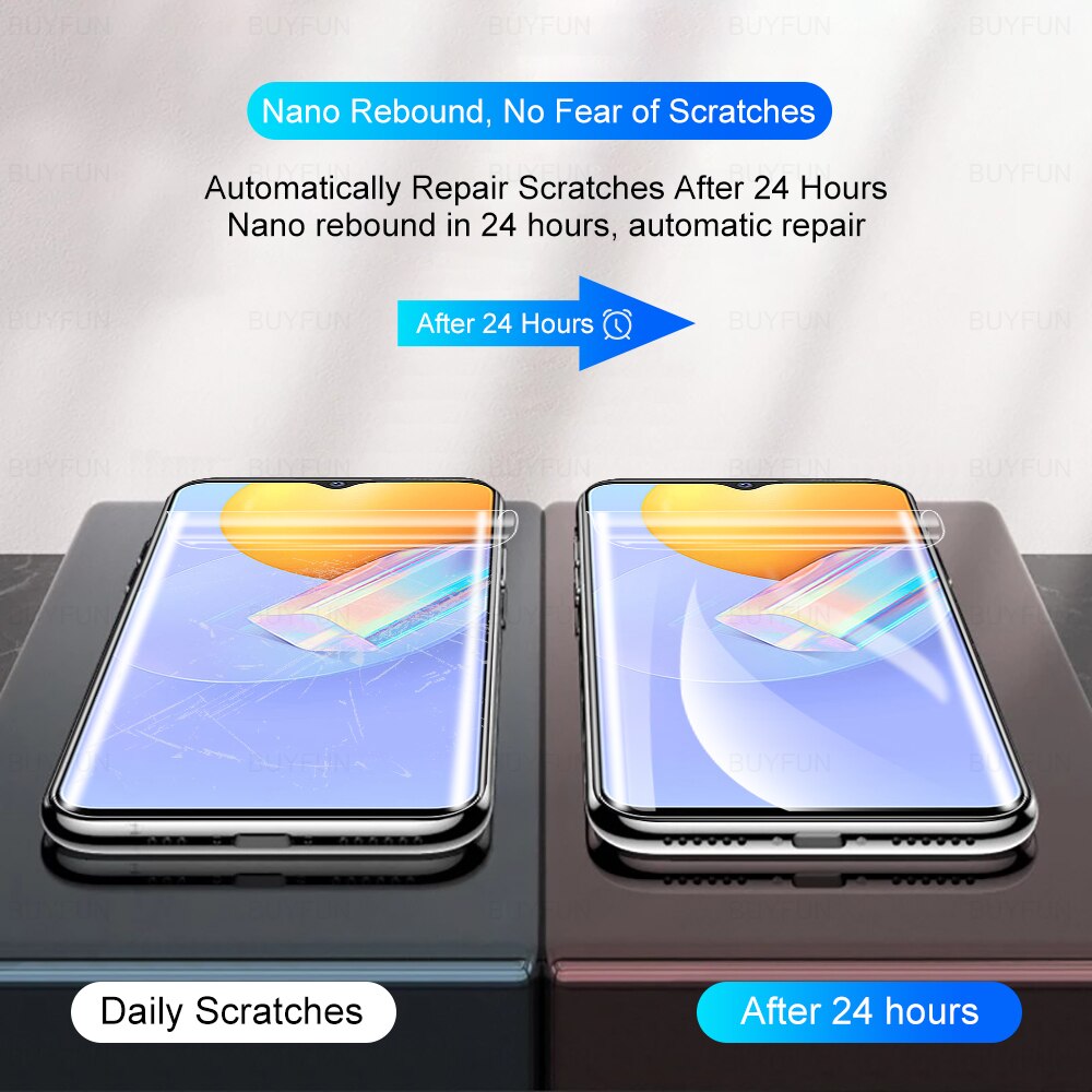 Full Screen Protective Hydrogel Film VIVO V21 V21e Y31 Y20 Y20s Y12s V20 SE X60 Pro Y30 Y50 V19 V17 V15 S1 Pro Y19 Y17 Y15 Y12 Y11
