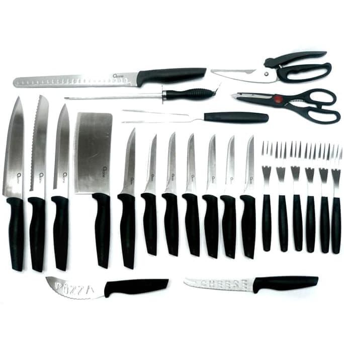 Oxone Ox-631 Pisau Set, Gunting Dapur, Garpu Daging, Pisau Daging NEW