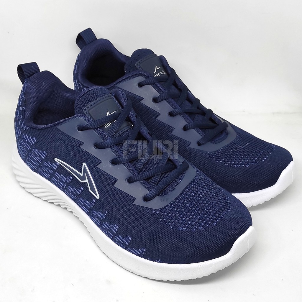 FIURI - Ando Original - DAEWON 38-43 NAVY - Sepatu Kets Pria - Sepatu Sneakers Pria - Sepatu Olahraga Sport Pria - Sepatu Casual - Sepatu Jogging Lari Fitness Gym Senam Pria - Sepatu Sekolah Bertali SD SMP SMA - Fiuri