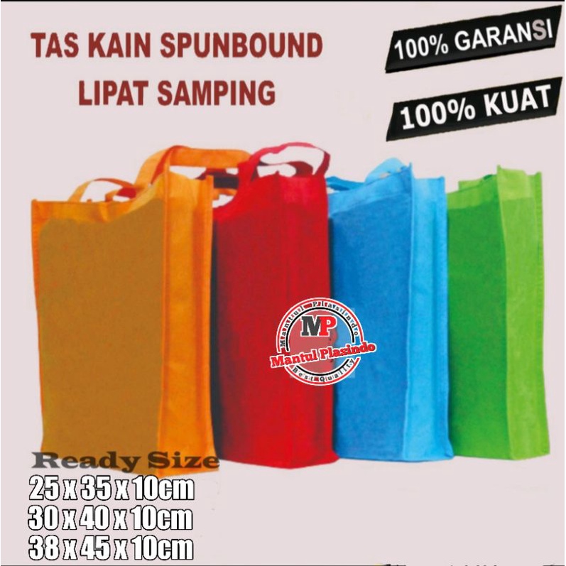 Tas Kain Spunbond Tas Berkat Hajatan Sukawa Bag Lipat Samping  Spondbond