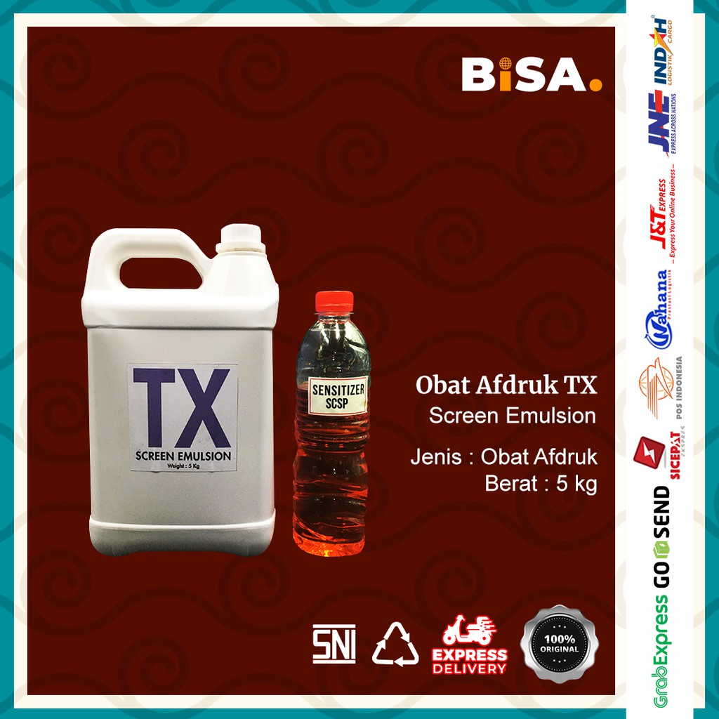 OBAT SABLON AFDRUK TX SCREEN EMULSION 5KG