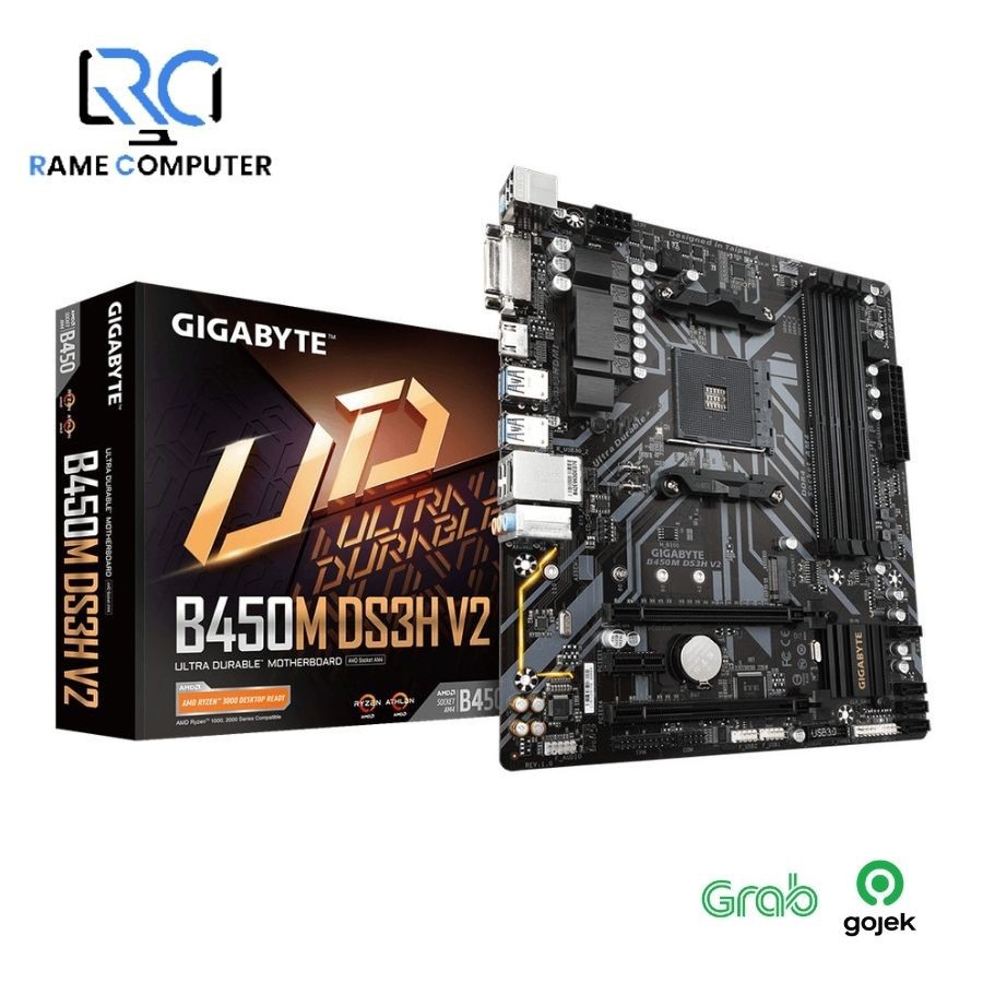 GIGABYTE MOTHERBOARD GA-B450M-DS3H AM4