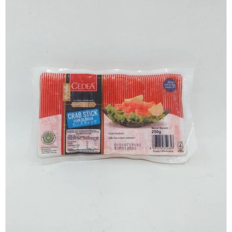 

Cedea Crab Stik ( ikan olahan) - 250 Gr