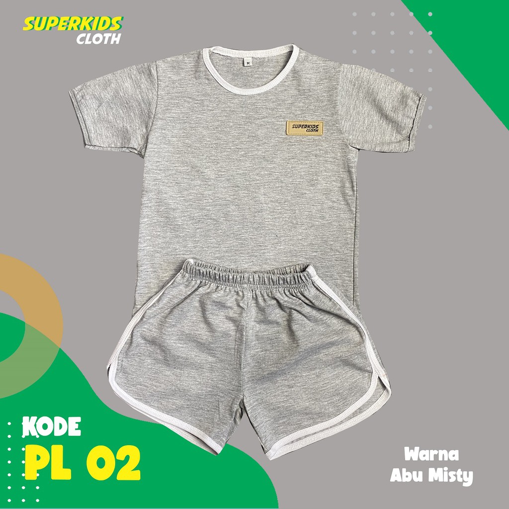 SETELAN ANAK COWOK CEWEK PLAYSET SUPERKIDS CLOTH ABU MISTY