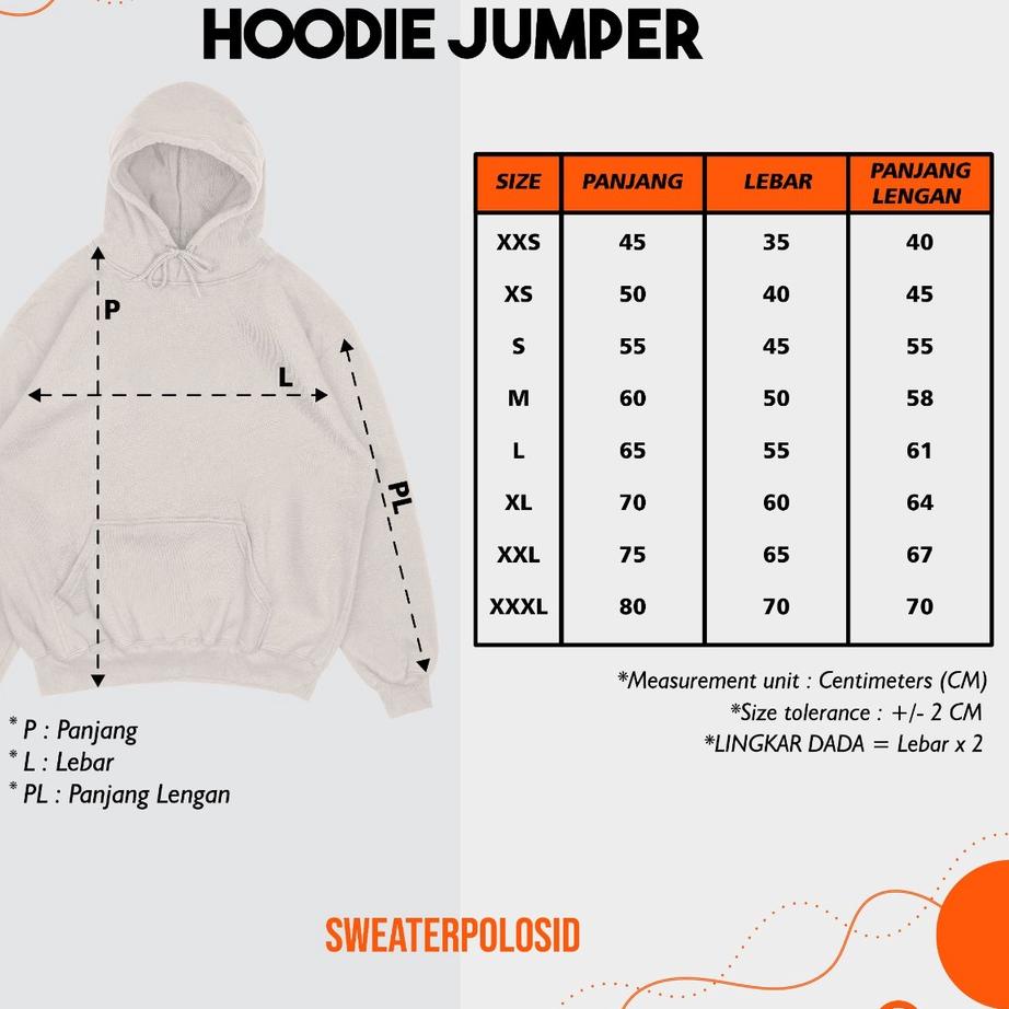 [Produk	VCJ] SWEATERPOLOSID Hoodie Jumper Cute Boy M-XXL (Pria & Wanita) 321SGS