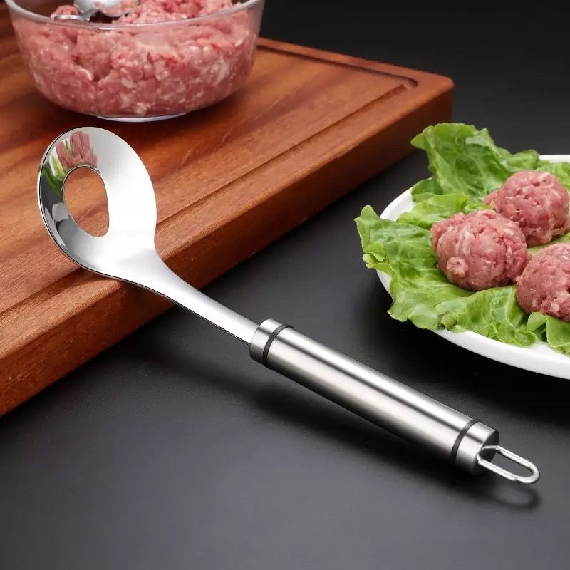 CETAKAN BAKSO ANTI LENGKET / SENDOK CETAK BAKSO STAINLESS STEEL / ALAT PEMBUAT BAKSO JRW0029