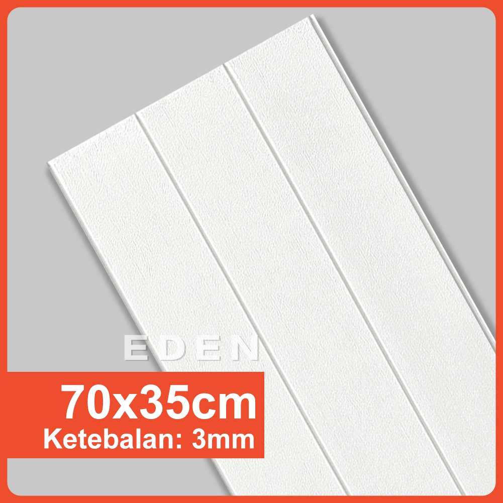 Wallpaper Dinding Foam Motif Kayu 3D serat kayu Stiker-EDEN_B-1-MINI